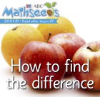 How to find the difference
