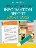 Types of Writing Information Report Book 1 Early